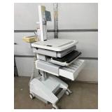 MSRP $3,800! Ergotron SV32-91211 StyleView WOW Cart – Premium height-adjustable workstation for sit/stand charting. Features spacious surface, slide-out keyboard tray, built-in drawers & smooth 