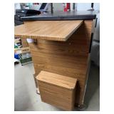 MSRP $3,500 CAPSA SOLUTIONS MOBILE WORKSTATION CABINET, LOCKING 8-DRAWER STORAGE ORGANIZER W/LOCKING WHEELS, DIVIDED COMPARTMENTS & SIDE WORKSURFACE, IDEAL FOR SHOPS, CRAFTS & TOOLS, NO KEY-CA