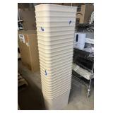 MSRP $1500 Lot 20+ Mar-Bal Fire-Resistant Wastebaskets/Trash Bins, Heavy Duty Commercial Plastic Recycling & Waste Containers, Durable Self-Extinguishing Style Office/Medical/Industrial Trash Rece