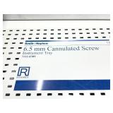MSRP $4,000 Smith & Nephew Richards 6.5mm Cannulated Screw Instrument Tray, Incomplete Set, Orthopedic Trauma, Fracture Repair & Bone Fixation Instruments