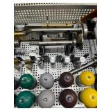 MSRP $15,000 STRYKER CUTTING EDGE ADVANTAGE HIP INSTRUMENT SYSTEM, TOTAL HIP REPLACEMENT SURGICAL SET, TRIAL HEADS, TRIAL NECKS, CALCAR PLANERS & CASE, EXCELLENT CONDITION!