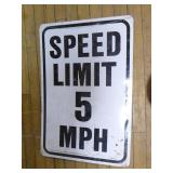 Speed Limit Sign and Swivel Wheel
