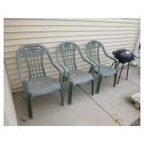 Patio Chairs and Grill