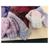 Handmade Child Size Mittens,Hats & Scarves