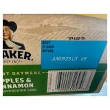 4x 18pk Quaker Instant Oats-Apples & Cinnamon