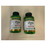 3x 400ct Nature Bounty Zinc-50mg-exp. 7/28