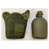 US Military Canteen 2002 Plastic W/Cover And markings