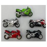 Group Of Misc. Miniature Die Cast Motorcycles