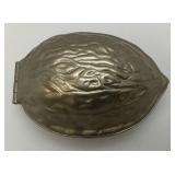 Vintage Metal Nut Shaped Nut Cracker 3" x 3 1/2" x 5"