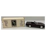 1992 AMT Ertl Promo Car Corvette Convertible Black Rose Metallic (New Old Stock)
