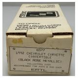 1992 AMT Ertl Promo Car Corvette Convertible Black Rose Metallic (New Old Stock)