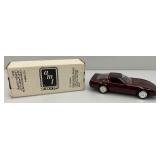 1993 AMT Ertl Promo Car 40TH Anniversary Corvette Convertible1 Ruby Red Mettallic (New Old Stock)