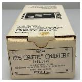 1995 AMT Ertl Promo Car Corvette Convertible Yellow (New Old Stock)