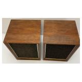 Vintage Wood Panasonic Re-7070 Speakers 8 1/2" x  9" x !2"
