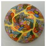 Millefiori Psychedelic Glowing Egg Candle 4"