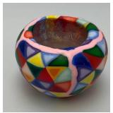 Vintage Abstract Glowing Candle 4"