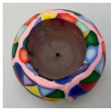 Vintage Abstract Glowing Candle 4"