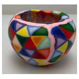 Vintage Abstract Glowing Candle 4"