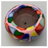 Vintage Abstract Glowing Candle 4"
