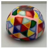 Vintage Abstract Glowing Candle 4"