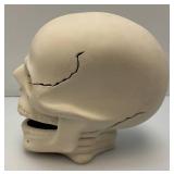 Large Vintage Ceramic Skull 6" x 8" x 9"
