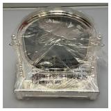 MCM Silverplate Vanity Mirror Jewelry Box (New Old Stock) 10"
