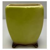 Vintage MCM Royal Copley Footed Sea Theme Lime green /Brown Seaweed And Grass  Planter 3" x 4 1/2" x 5 1/2"