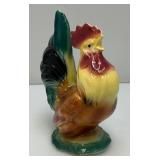 Vintage MCM Royal Copley Multicolored Rooster 3 1/2" x 6 1/2" x 8"