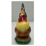 Vintage MCM Royal Copley Multicolored Rooster 3 1/2" x 6 1/2" x 8"