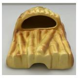 RARE Vintage MCM Royal Copley 7" Bamboo Wall Pocket Planter