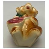 Vintage MCM Royal Copley Banjo Bear Planter 7"