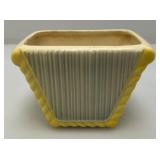 Vintage MCM Royal Copley Ribbed Planter Vase 3 1/4" x 3 1/2" x 5"