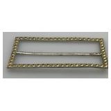 Misc. Vintage Jewelry Including Possible Sterling ? Buckle 14.31 Grams Overall , Locket (Missing A Few Stones) And More