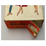1958 Barbie Brunette Bubble Cut Doll In Original Box