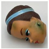 1958 Barbie Midge Fashion Queen Head/With Earrings (Green Color Present By Earrings And On Left Forhead)