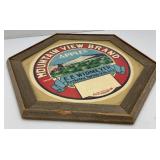 Vintage Mountain View Brand Apples Framed Behind Glass Advertisement  21" x 24"