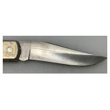 Vintage Schrade Uncle Henry LB5 Poket Knife With Leather Sheath
