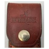 Vintage Schrade Uncle Henry LB5 Poket Knife With Leather Sheath