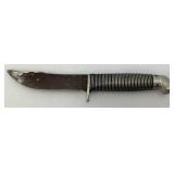Vintage Western F39 Black Beauty Hunting Knife 4 3/8" Blade Tip Broke See Photos