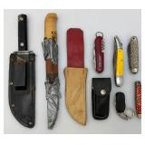 Misc. Collection Of Vintage Knives Including Colonial, Purina Advertisement And More