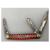 Misc. Collection Of Vintage Knives Including Colonial, Purina Advertisement And More