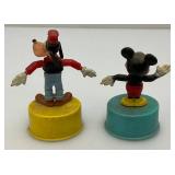 Group Of Misc. Mini Toy Puppets Including Jiminy Cricket And more