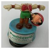 Group Of Misc. Mini Toy Puppets Including Jiminy Cricket And more