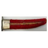 Pair Of Vintage Collectible Unique Knives Made In India 4 3/4" With Sheaths