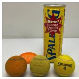 Misc. Vintage Tennis Balls in Misc. Original Tins Including Penn, Spalding And Wilson