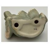 Vintage Collectible HOMCO Miniature Porcelain Elephant Statues 3 1/2" & 4" Two With Original Foil Labels