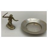 Misc. Vintage Collectibles IncludingBycycle Speedometer, Automobile License Plate Reflectors, Scottie Dog Head Wall hanging And more