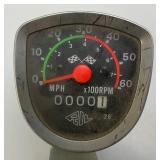 Misc. Vintage Collectibles IncludingBycycle Speedometer, Automobile License Plate Reflectors, Scottie Dog Head Wall hanging And more