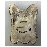 Misc. Vintage Collectibles IncludingBycycle Speedometer, Automobile License Plate Reflectors, Scottie Dog Head Wall hanging And more