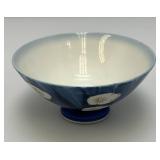 Vintage Japanese Blue & White Porcelain Rice Bowl